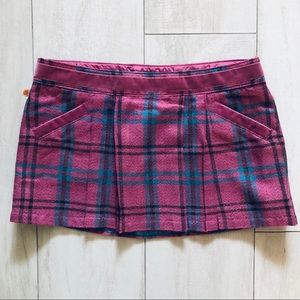 Pink Plaid Schoolgirl Micro Mini Skirt